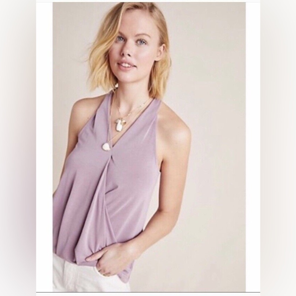 Anthropologie Sunday in Brooklyn Mauve Halter Tank Top, M